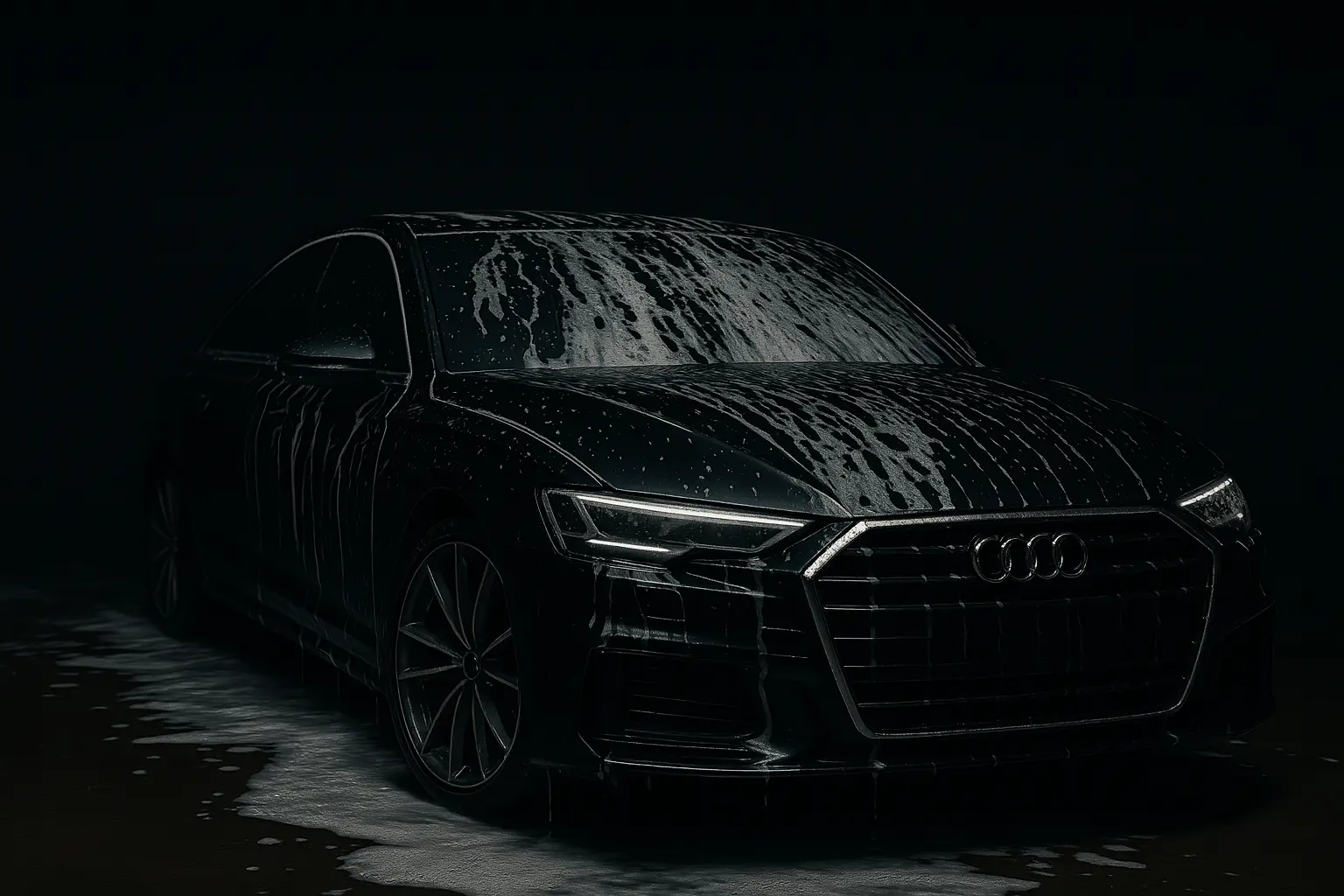 Audi car detailing background