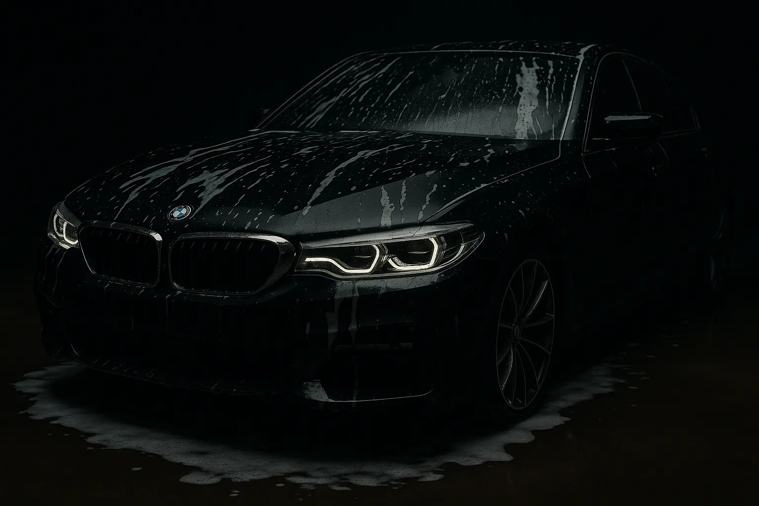 BMW car detailing background